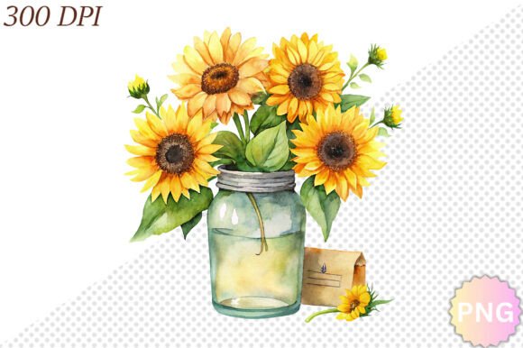 Download Watercolor Sunflower PNG Clipart - Clipart Collection