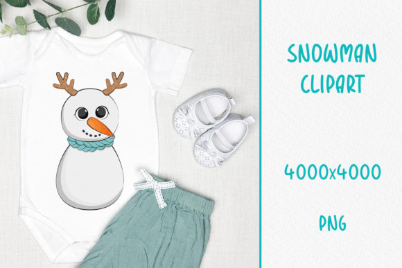 Download Cute Winter Snowman Clipart. PNG. - Clipart Collection