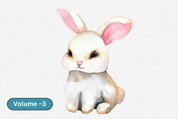 Download Watercolor Clipart Rabbit Baby Animal - Clipart Collection