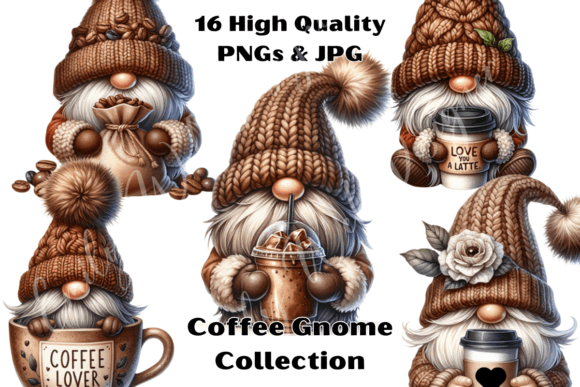 Download Coffee Gnome Clipart - Clipart Collection