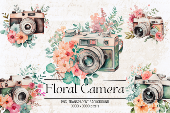 Download Vintage Camera Watercolor Clipart - Clipart Collection