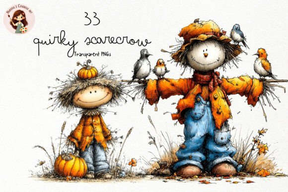 Download Quirky Scarecrow PNG Clipart - Clipart Collection