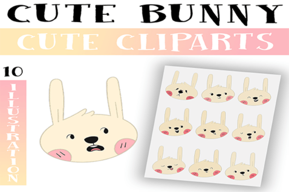 Download Cute Bunny Clipart Png / Commercial Use - Clipart Collection