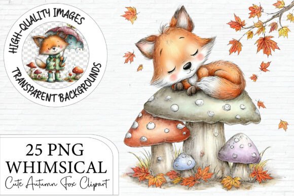 Download Cute Autumn Fox Clipart - Clipart Collection