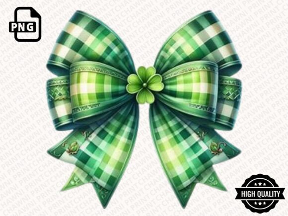 Download Glitter Shamrock Bow Clipart PNG - Clipart Collection