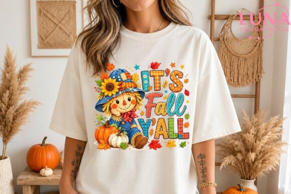 Download It's Fall Y'all Scarecrow PNG Clipart - Clipart Collection