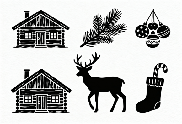 Download Rustic Christmas Clipart SVG Bundle - Clipart Collection