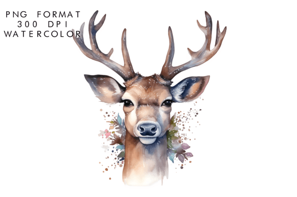 Download Watercolor Reindeer Clipart - Clipart Collection