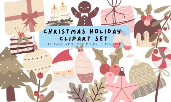 Download Christmas Holiday Clipart Bundle - Clipart Collection