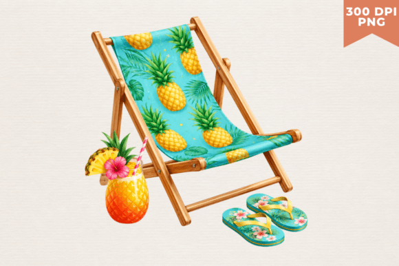 Download Vintage Beach Chair Clipart PNG,Beach - Clipart Collection