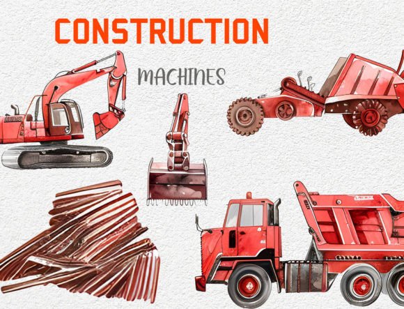 Download Vibrant Watercolor Clipart Construction - Clipart Collection