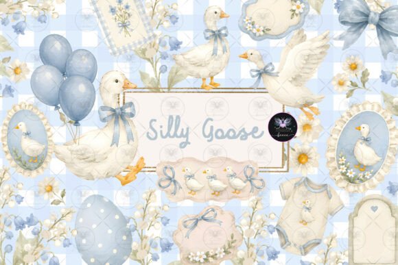 Download Silly Goose Watercolor Clipart - Clipart Collection
