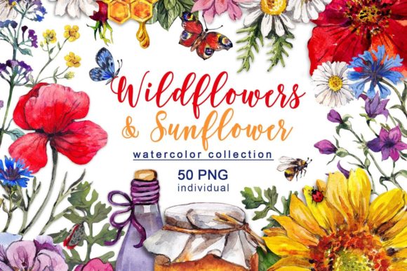 Download Watercolor Floral Summer Clipart - Clipart Collection
