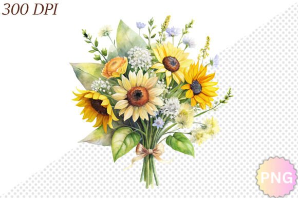 Download Watercolor Sunflower PNG Clipart - Clipart Collection