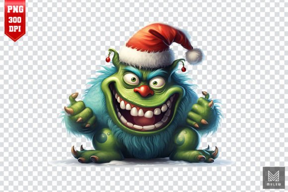 Download Joyful Christmas Monster Clipart - Clipart Collection