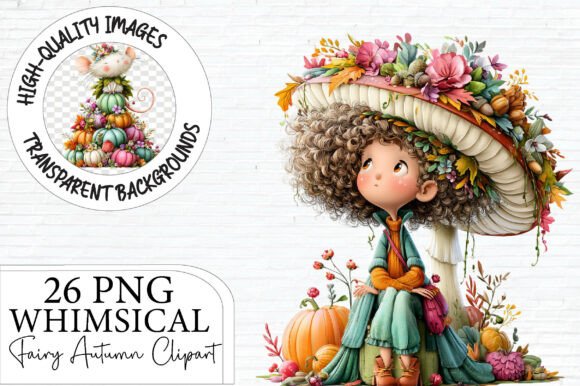 Download Whimsical Fairy Autumn Clipart Bundle - Clipart Collection