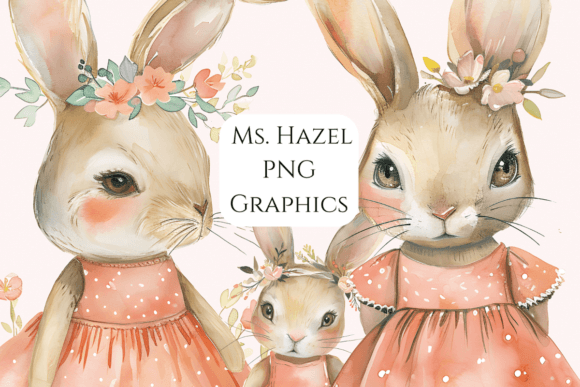 Download Easter Watercolor Clipart Bunny Ms Hazel - Clipart Collection