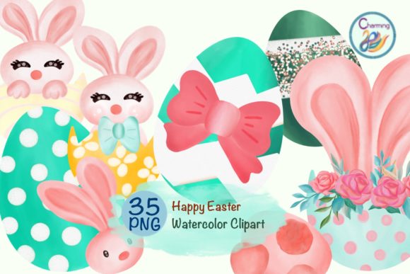 Download Watercolor Clipart | Bunny Love Easter - Clipart Collection