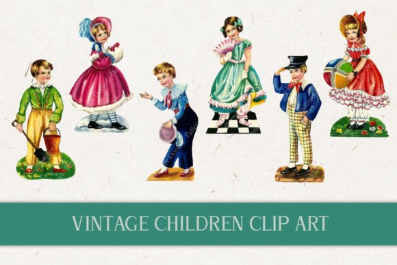 Download Vintage Children Clip Art - Children clip art Collection
