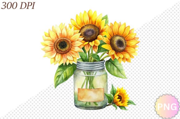 Download Watercolor Sunflower PNG Clipart - Clipart Collection