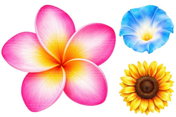 Download Tropical Watercolor Flower Clipart PNG - Clipart Collection