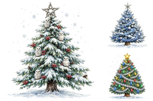 Download Christmas Tree Holiday Clipart Bundle - Clipart Collection