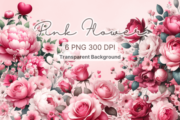 Download Pink Floral, Watercolor Flower Clipart - Clipart Collection