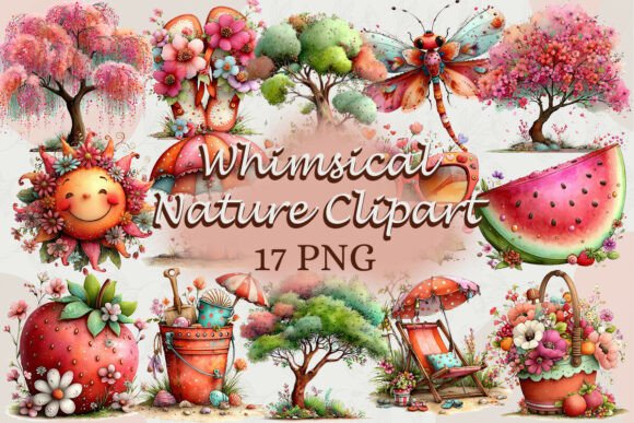 Download Whimsical Nature Clipart PNG - Clipart Collection