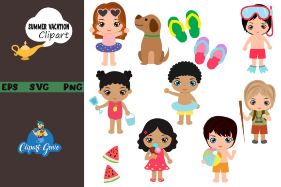 Download Summer Vacation Clipart Bundle - Clipart Collection