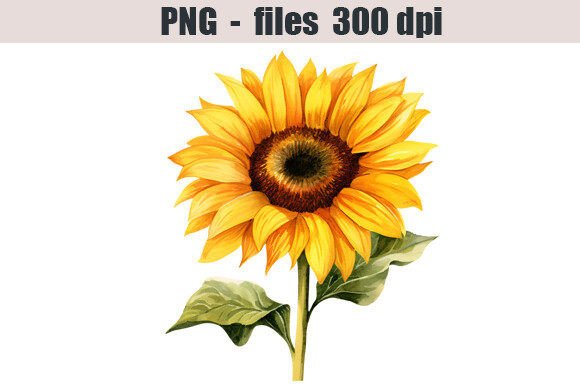 Download Sunflower Watercolor Clipart - Clipart Collection