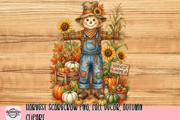 Download Harvest Scarecrow PNG, Fall Decor, Autumn Clipart - Clipart Collection