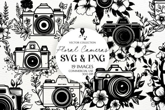 Download Floral Camera Clipart Vintage Camera SVG - Clipart Collection