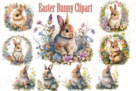 Download Easter Bunnies Watercolor Clipart,bunny - Clipart Collection
