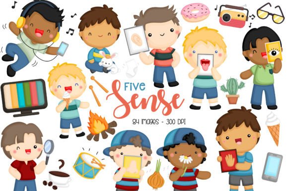 Download Five Sense Clipart - Kids Clip Art Boy - Clipart Collection