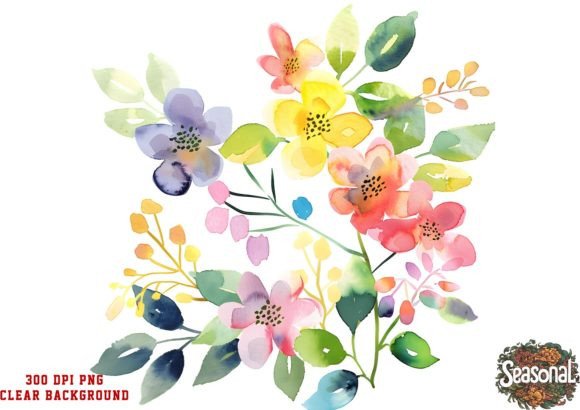 Download Summer Flower Watercolor Clipart - Clipart Collection