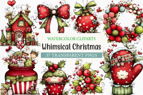 Download Whimsical Christmas Clipart - Clipart Collection