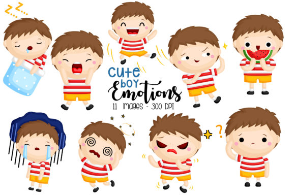 Download Emotion Boy Clipart - Cute Kids Clip Art - Clipart Collection