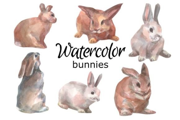 Download Watercolor Clipart Rabbit Baby Animals - Clipart Collection