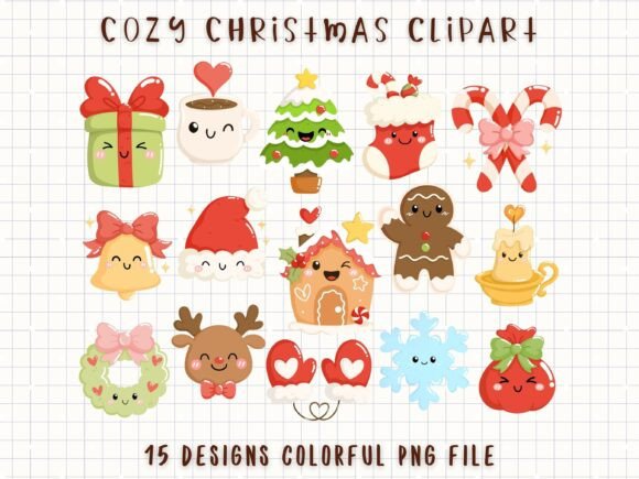 Download Cozy Christmas Clipart Cute Holiday PNG - Clipart Collection