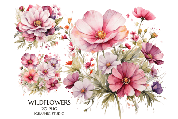 Download Wildflower Clipart Floral, Watercolor - Clipart Collection