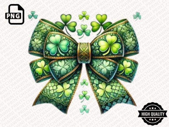 Download Glitter Shamrock Bow Clipart PNG - Clipart Collection