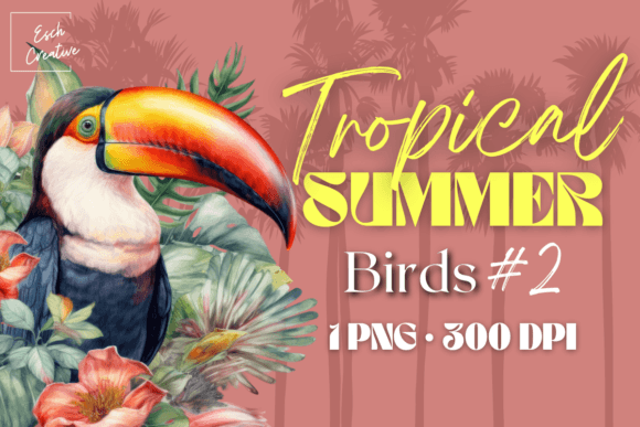 Download Tropical Bird Watercolor Summer Clipart - Clipart Collection