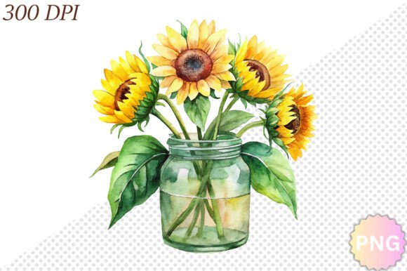 Download Watercolor Sunflower PNG Clipart - Clipart Collection