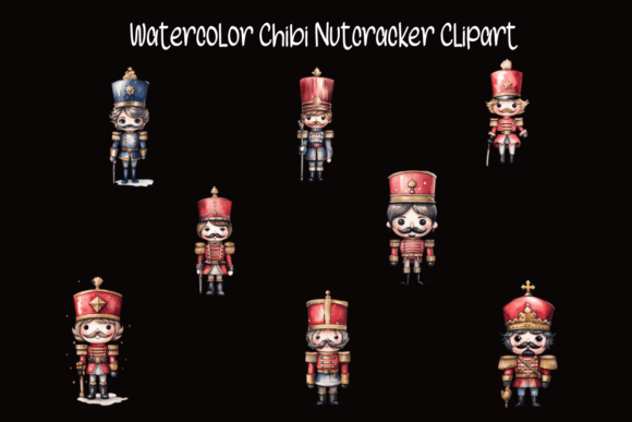 Download Watercolor Chibi Nutcracker Clipart - Clipart Collection