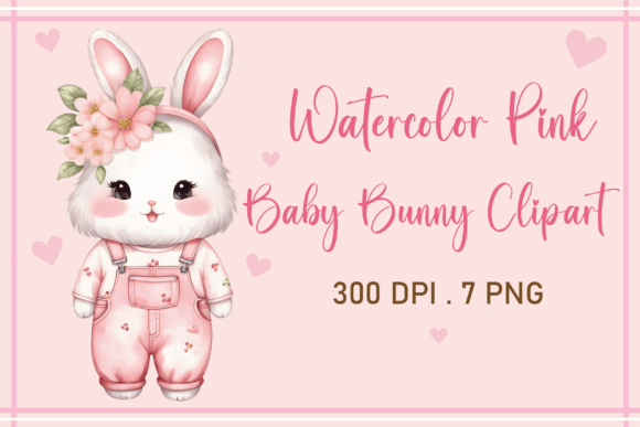 Download Cute Watercolor Bunny Clipart Bundle - Clipart Collection