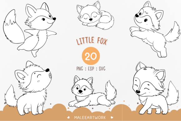Download Little Fox Clipart, Cute Baby Fox - Clipart Collection