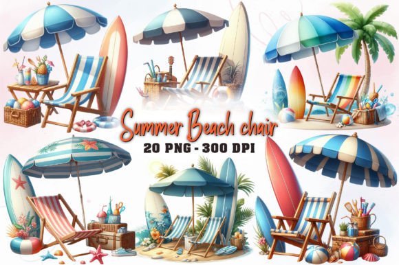 Download Summer Beach Chair Sublimation Clipart - Clipart Collection