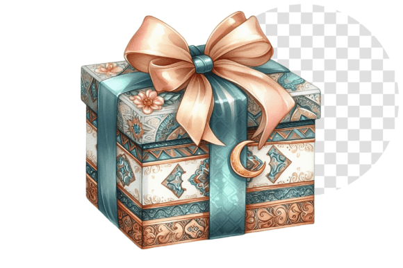 Download EidJoy Watercolor Gift Box Clipart - Clipart Collection