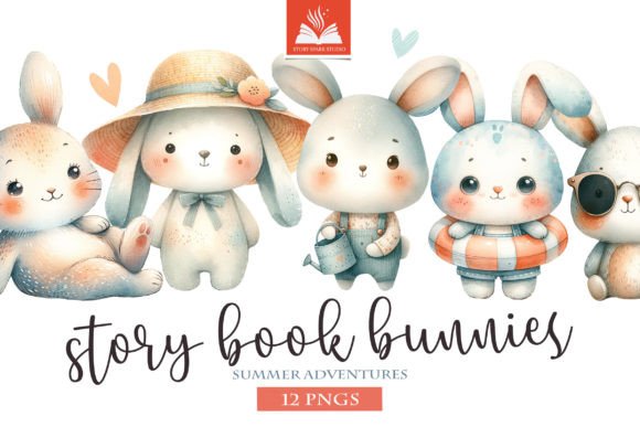 Download Watercolor Bunny Clipart. Summer PNG - Clipart Collection