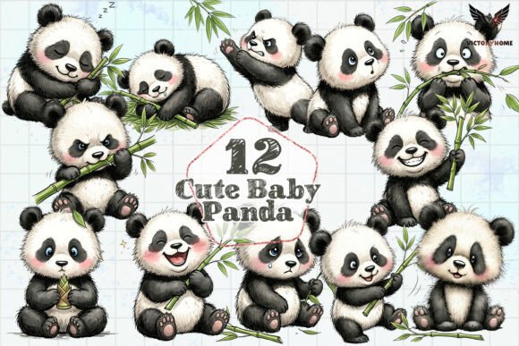 Download Cute Baby Panda Clipart PNG - Clipart Collection